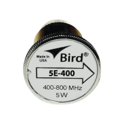 Elemento de 5 watt en línea 7/8" para wattmetro bird 43 en rango de frecuencia de 400 a 800 MHz.