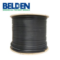Cable RG8 Belden 8214 0101000 conductor flexible de cobre negro 305 m