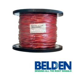 Cable audio Belden 5000ue 0021000 2c/12w riser rojo 305m
