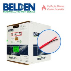 Cable de alarma contra incendios Belden 5220UL 002Z1000 2c, 16 AWG riser-FPLR 305m rojo empaque