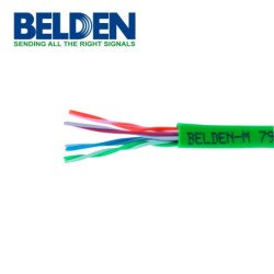 Cable UTP cat 5e Belden 7988r N3UU1000 diseñado para KVM (bajo retardo) verde 305 mto