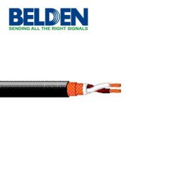 Cable para audio, microfonia Belden 1812A B591000 súper flexible 2c, 24 AWG malla negro 305 m