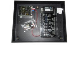 ZKTeco C3400B - control de acceso profesional, 4 puertas, 4 lectoras, pull, gabinete y fuente, sin biometría