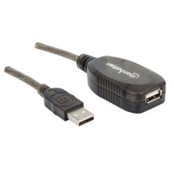 Cable de extensión Manhattan activa USB 2.0 de alta velocidad en bolsa