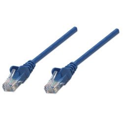 Cable de red Intellinet .50 cm (1.5 pies) cat 5e UTP azul