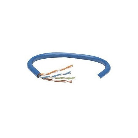 Bobina de cable RJ45 Intellinet Cat 5e CCA sólida 24 AWG color azul 305 m