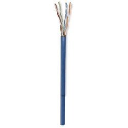 Bobina de cable RJ45 Intellinet Cat 5e CCA sólida 24 AWG color azul 305 m
