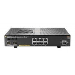Switch HP Aruba 2930f 8g Poe+ 2 SFP+, 8 puertos RJ45 10/100/1000 Poe+ (125w) y 2 SFP+ (1/10ge) administrable capa 3 (rip, ospf, 