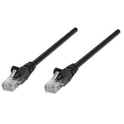 Cable de red Intellinet 0.45 m (1.5 pies), Cat. 5e UTP, negro