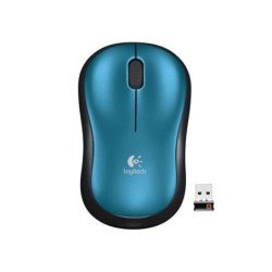 Mouse Logitech M185 blue óptico inalámbrico mini receptor USB PC/Mac/Chrome