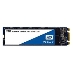 Unidad de estado sólido SSD WD blue m.2 2280 2TB SATA 3dnand 6gb/s 7mm lect 540mb/s escrit 500mb/s
