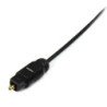 Cable 4.5m toslink de audio digital óptico spdif delgado - negro