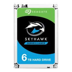 Disco duro interno Seagate Skyhawk surveillance 3.5 6tb SATA3 6GB/s 5400RPM 256MB 24x7 para DVRnvr 1-8 bahías, 1-64 cam