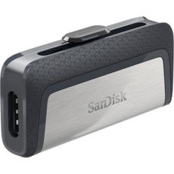 Memoria SanDisk 256GB dual ultra USB tipo-c, USB 3.1 negro /plata 150mb/s