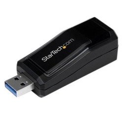 Tarjeta de red externa StarTech.com USB31000NDS - Negro, 1 Gbit/s