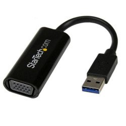 Convertidor USB 3.0 a VGA StarTech.com - USB3.0-A, VGA, Macho/hembra, Negro
