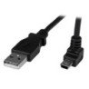Cable adaptador USB StarTech.com - 1 m, USB A, Mini-USB B, Macho/Macho, Negro