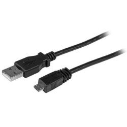 Cable USB 2.0 StarTech.com - 1.8 m, USB A, Micro-USB B, Negro