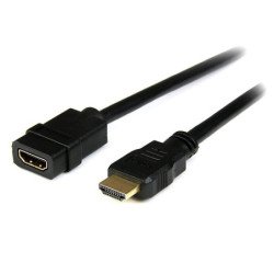 Cable de extensión HDMI StarTech.com HDEXT2M - 2 m, HDMI A, HDMI, MACHO, Negro