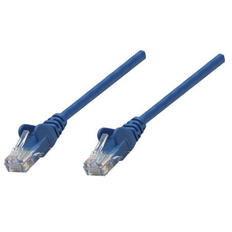 Cable de red Intellinet 741507 - 5 m, RJ-45, RJ-45, Macho/Macho, Azul