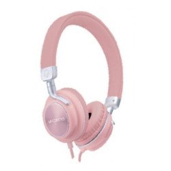 Audífonos on ear lfacustic, Acteck alámbricos con micrófono rosa feel la-927239