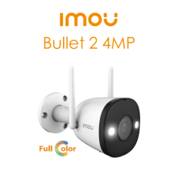 Cámara IP bullet de 4 megapixeles WiFi, full color, lente de 2.8 mm, 102 grados de apertura, 30 m IR, sirena&luz blanca, h.265,