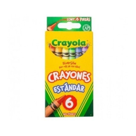 Crayón crayola estándar con 6 pieza 52-3006 Binney Smith