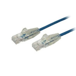 Cable de 30cm de red ethernet cat6 delgado sin enganches - cable de red snagless - azul