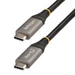 StarTech.com Cable de 1m USB-C de 10Gbps - Cable USB Tipo C Certificado por USB-IF - Cable USB TipoC USB 3.1/3.2 Gen 2 - Con