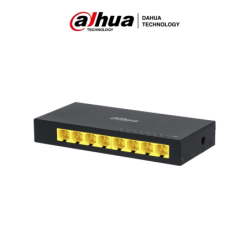 Dahua Technology Access DH-PFS3008-8GT switch No administrado L2 Gigabit Ethernet (10/100/1000) Negro