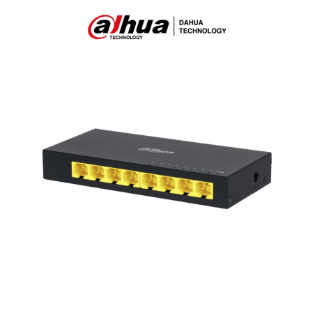 Dahua Technology Access DH-PFS3008-8GT switch No administrado L2 Gigabit Ethernet (10/100/1000) Negro