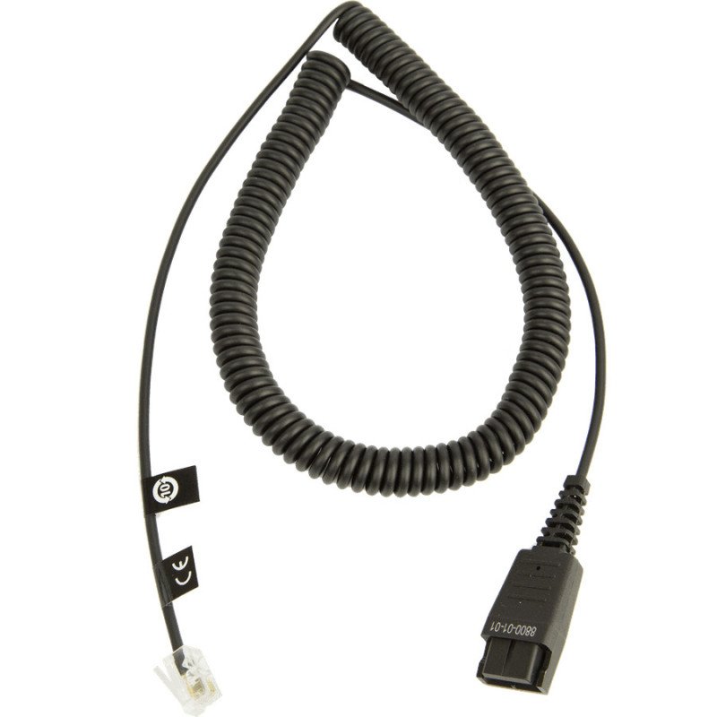 Jabra - cable para auriculares - desconexión rápida a RJ-11 macho - 2 m