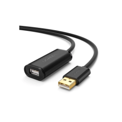 Cable de Extensión Activo USB 2.0, 5 Metros, Macho-Hembra, Booster ind