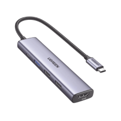 HUB USB-C (Docking Revodok) 5 en 1, 1 USB-A 3.0 (5Gbps), 2 USB-A 2.0 (