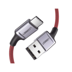 Cable USB-A a USB-C, 1 Metro, Protección Integrada, Carga Rápida, QC 4