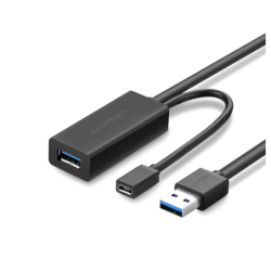Cable de Extensión Activo USB 3.0 con puerto de alimentación Micro USB