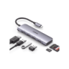 HUB USB-C (Docking Station) 6 en 1, HDMI 4K@30Hz, 3 Puertos USB 3.0, L