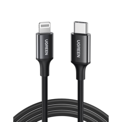 Cable USB-C a Lightning, 1 Metro, Certificado MFi, Carga Rápida 60W, 4