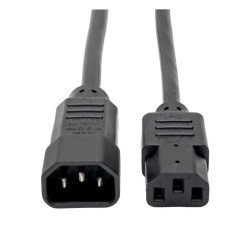 Cable estándar Tripp-Lite P004-006 de alimentación de extensión de alimentación para computadora, 10a, 18AWG (IEC-320-c14 a iec-