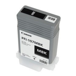 Tanque de tinta Canon negro mate PFI-107 MBK 130 ml pigmentada compatible con 680/685/780/785
