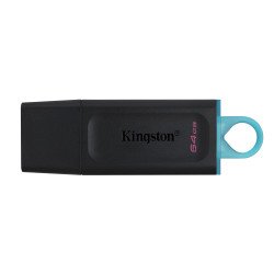 Memoria Kingston 64 GB USB 3.2 alta velocidad, DataTraveler Exodia negro