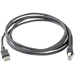 Cable USB macho Zebra eas 2.1 metros negro 1pcbau21s07zbr