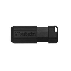 Unidad flash USB PinStripe de 64 GB - Negro