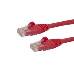 Cable de Red de 15cm Rojo Cat6 UTP Ethernet Gigabit RJ45 sin Enganches - Extremo Secundario  1 x RJ-45 Network - Male - 10Gbit s