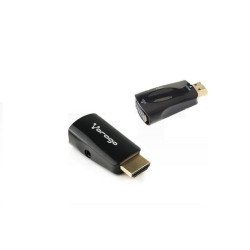 Convertidor HDMI a VGA Vorago ADP-208 - 3, 05 m, HDMI, VGA  3. 5mm, macho hembra, Negro