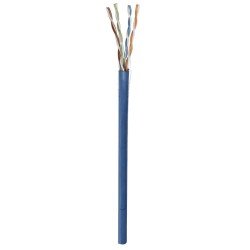Bobina cable UTP de red cat6 Intellinet 100 cobre rollo 305 metros solida color azul
