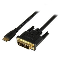 Cable de 1m Mini HDMI a DVI - Cable DVI-D a HDMI (1920x1200p) - Mini HDMI Macho de 19 Pines a DVI-D Macho