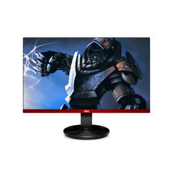 Monitor gamer AOC negro con rojo, 27 pulgadas, entrada HDMI, displayport, aspecto 16 9, tr 1 ms, AMD free sync, 144 Hz, resoluci