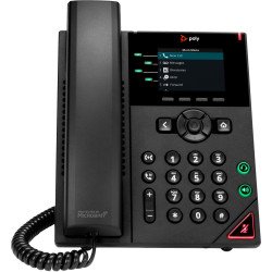 HP Poly VVX 250 4-Line IP Phone and PoE-enabled