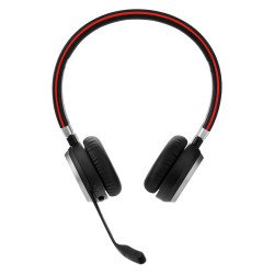 Auriculares Jabra Evolve 65 Inalámbrico Sobre la cabeza Estéreo, Negro, Binaural, Cerrado, 3000cm, Bluetooth, Función de cancel